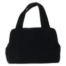 PRADA Hand Bag Velor Black Auth YKZ1084-13