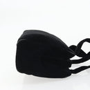 PRADA Hand Bag Velor Black Auth YKZ1084-3