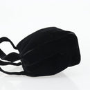PRADA Hand Bag Velor Black Auth YKZ1084-4