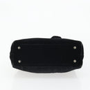 PRADA Hand Bag Velor Black Auth YKZ1084-5