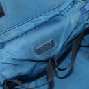 PRADA Vanity Hand Bag Nylon Blue Silver Auth YKZ1085-19