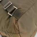 PRADA Backpack Nylon Khaki Silver Auth YKZ1086-18