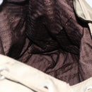 PRADA Backpack Nylon Khaki Silver Auth YKZ1086-21