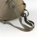 PRADA Backpack Nylon Khaki Silver Auth YKZ1086-8