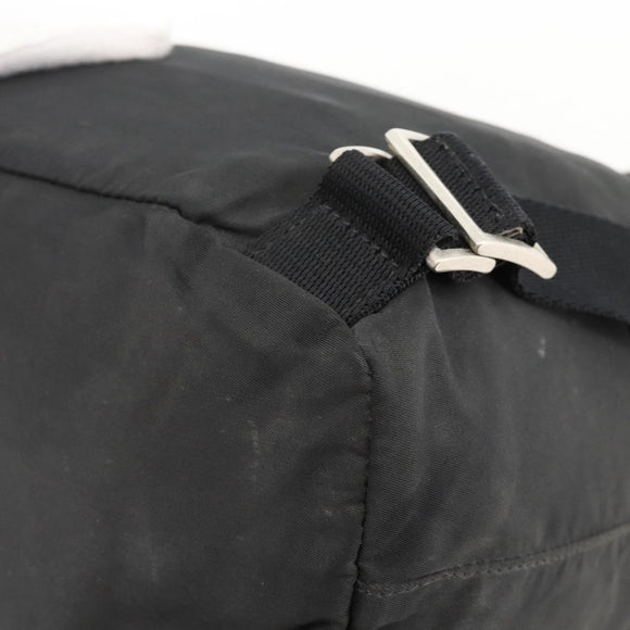 PRADA Backpack Nylon Black Silver Auth YKZ1087