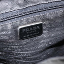 PRADA Backpack Nylon Black Silver Auth YKZ1087-22