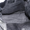 PRADA Backpack Nylon Black Silver Auth YKZ1087-11