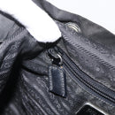 PRADA Backpack Nylon Black Silver Auth YKZ1087-25