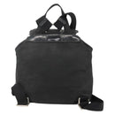 PRADA Backpack Nylon Black Silver Auth YKZ1087-2