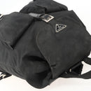 PRADA Backpack Nylon Black Silver Auth YKZ1087-6