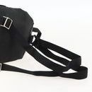 PRADA Backpack Nylon Black Silver Auth YKZ1087-8