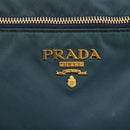 PRADA Shoulder Bag Nylon Green Gold Auth YKZ1088-18