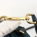 PRADA Shoulder Bag Nylon Green Gold Auth YKZ1088-19