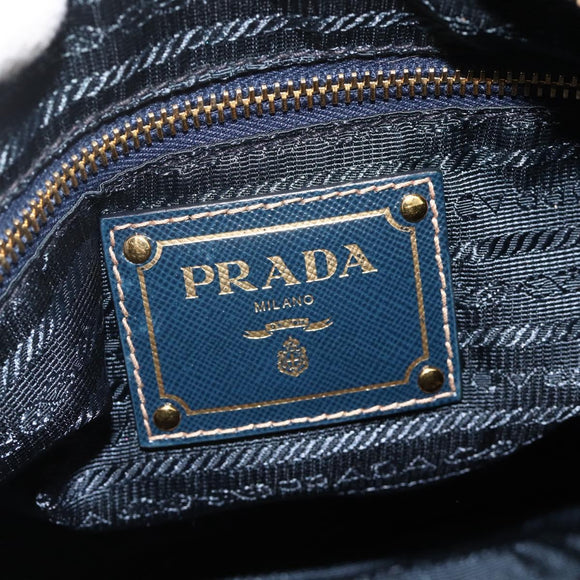 PRADA Shoulder Bag Nylon Green Gold Auth YKZ1088