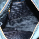 PRADA Shoulder Bag Nylon Green Gold Auth YKZ1088-10