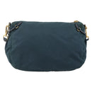 PRADA Shoulder Bag Nylon Green Gold Auth YKZ1088-2