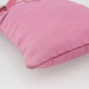 PRADA Shoulder Bag Nylon Pink Silver Auth YKZ1090-14