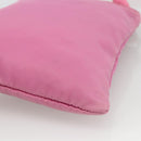 PRADA Shoulder Bag Nylon Pink Silver Auth YKZ1090-15