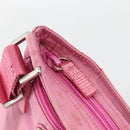 PRADA Shoulder Bag Nylon Pink Silver Auth YKZ1090-18