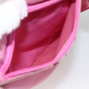 PRADA Shoulder Bag Nylon Pink Silver Auth YKZ1090-22