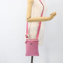 PRADA Shoulder Bag Nylon Pink Silver Auth YKZ1090-23