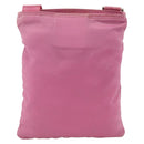 PRADA Shoulder Bag Nylon Pink Silver Auth YKZ1090-2