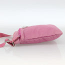 PRADA Shoulder Bag Nylon Pink Silver Auth YKZ1090-3