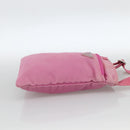 PRADA Shoulder Bag Nylon Pink Silver Auth YKZ1090-4