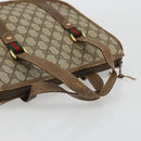 GUCCI GG Supreme Web Sherry Line Hand Bag PVC Beige Gold 41 02 039 Auth YKZ1091-7