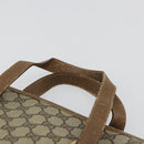 GUCCI GG Supreme Web Sherry Line Hand Bag PVC Beige Gold 41 02 039 Auth YKZ1091-8
