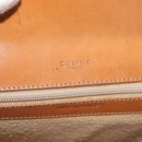 CELINE Macadam Canvas Shoulder Bag PVC Beige Gold Auth YKZ1092-18
