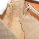 CELINE Macadam Canvas Shoulder Bag PVC Beige Gold Auth YKZ1092-20