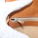 CELINE Macadam Canvas Shoulder Bag PVC Beige Gold Auth YKZ1092-21