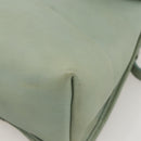 Coach Backpack Leather Green Gold Auth YKZ1093A-16