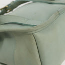 Coach Backpack Leather Green Gold Auth YKZ1093A-10