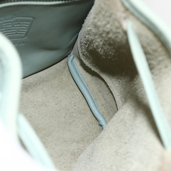 Coach Backpack Leather Green Gold Auth YKZ1093A