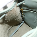 Coach Backpack Leather Green Gold Auth YKZ1093A-21