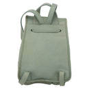 Coach Backpack Leather Green Gold Auth YKZ1093A-2