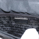 PRADA Shoulder Bag Nylon Black Silver Auth YKZ1095A-18