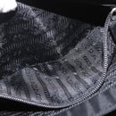 PRADA Shoulder Bag Nylon Black Silver Auth YKZ1095A-25