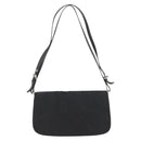 PRADA Shoulder Bag Nylon Black Silver Auth YKZ1095A-2