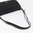 PRADA Shoulder Bag Nylon Black Silver Auth YKZ1095A-7