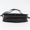 PRADA Shoulder Bag Nylon Black Silver Auth YKZ1095A-5
