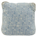 FENDI Zucca Canvas Mamma Baguette Shoulder Bag Blue Gold Auth YKZ1096V-2