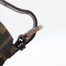 FENDI Zucca Canvas Mamma Baguette Shoulder Bag Brown Black Auth YKZ1097SAV-18