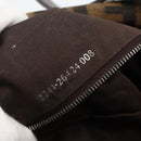 FENDI Zucca Canvas Mamma Baguette Shoulder Bag Brown Black Auth YKZ1097SAV-11