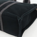 HERMES Fourre Tout PM Hand Bag Canvas Black Silver Auth YKZ1099-9
