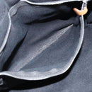 HERMES Fourre Tout PM Hand Bag Canvas Black Silver Auth YKZ1099-20