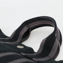 HERMES Fourre Tout PM Hand Bag Canvas Black Silver Auth YKZ1099-8