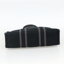 HERMES Fourre Tout PM Hand Bag Canvas Black Silver Auth YKZ1099-5